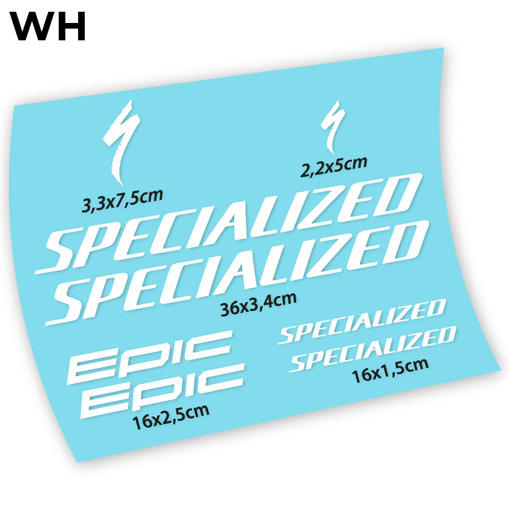Stickers Specialized Epic compatibles Autocollants cadre