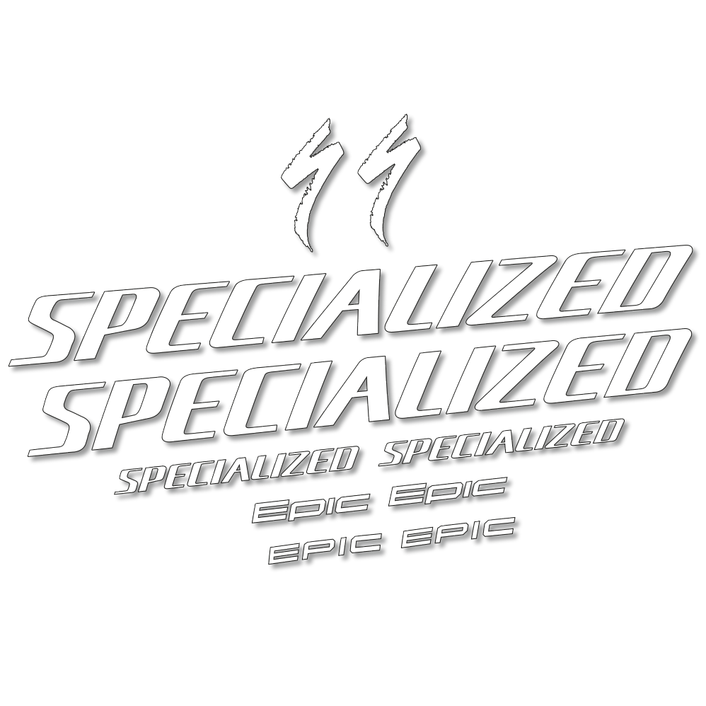 Stickers Specialized Epic compatibles - Autocollants cadre vélo
