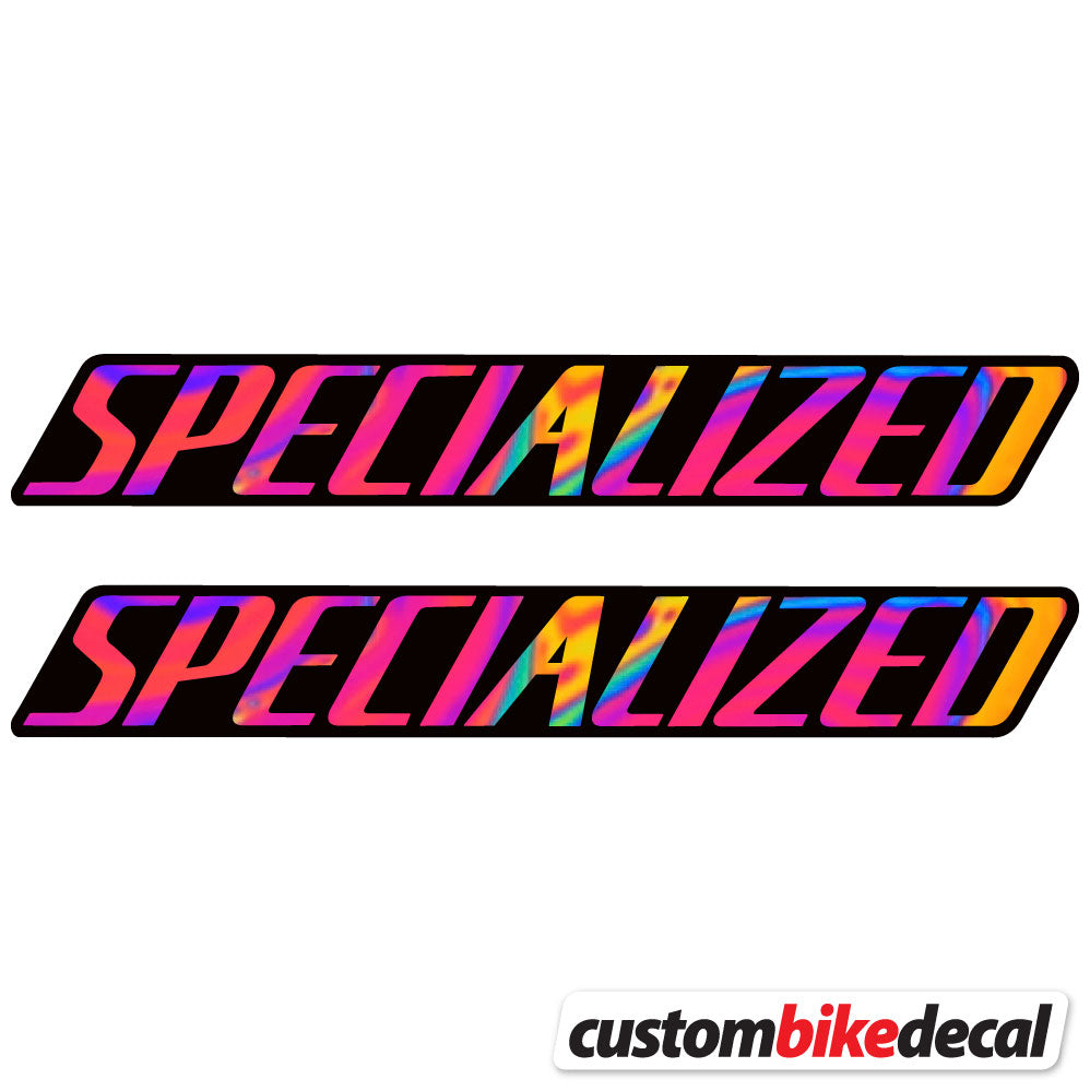 Psychedelic  Rainbow decal for Specialized Square frame – bike sticker vinyl