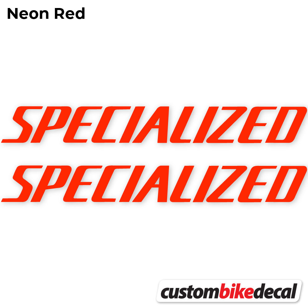Neon Red decal for Specialized Square frame – bike sticker vinyl