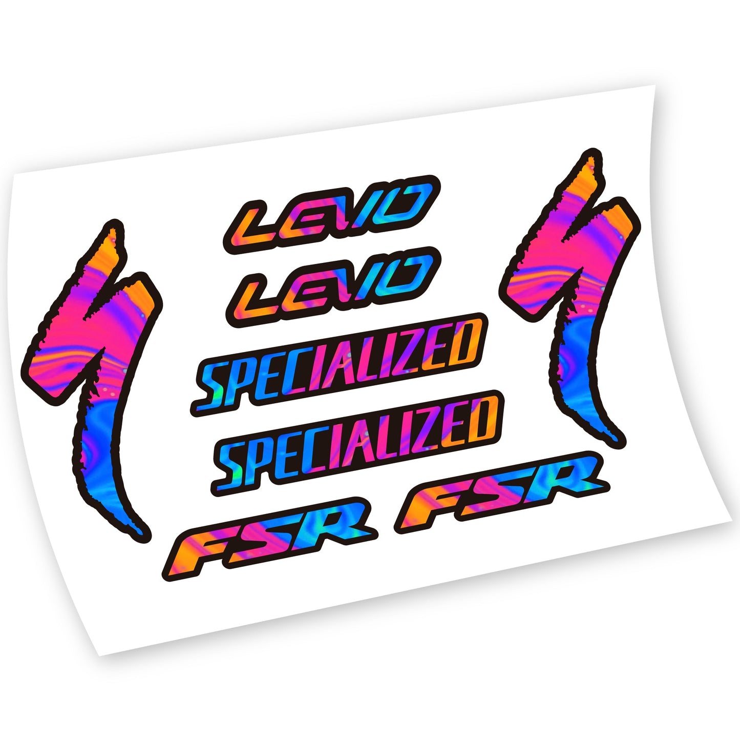 Stickers Specialized Levo FSR compatibles Autocollants cadre