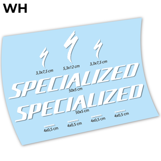 Stickers Specialized compatibles Autocollants cadre