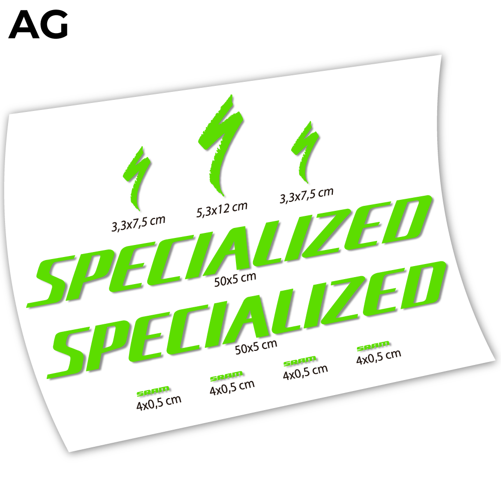 Stickers Specialized compatibles Autocollants cadre