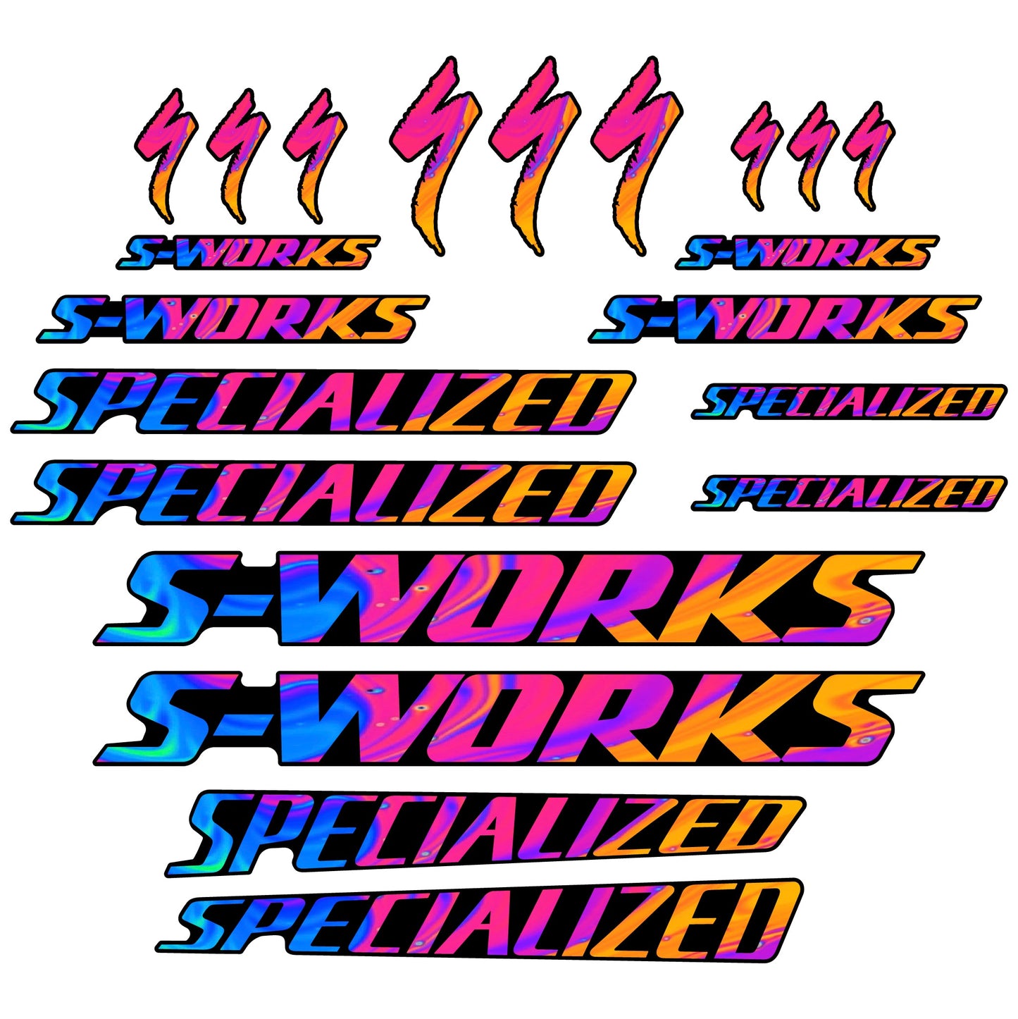 Stickers Specialized compatibles Autocollants cadre