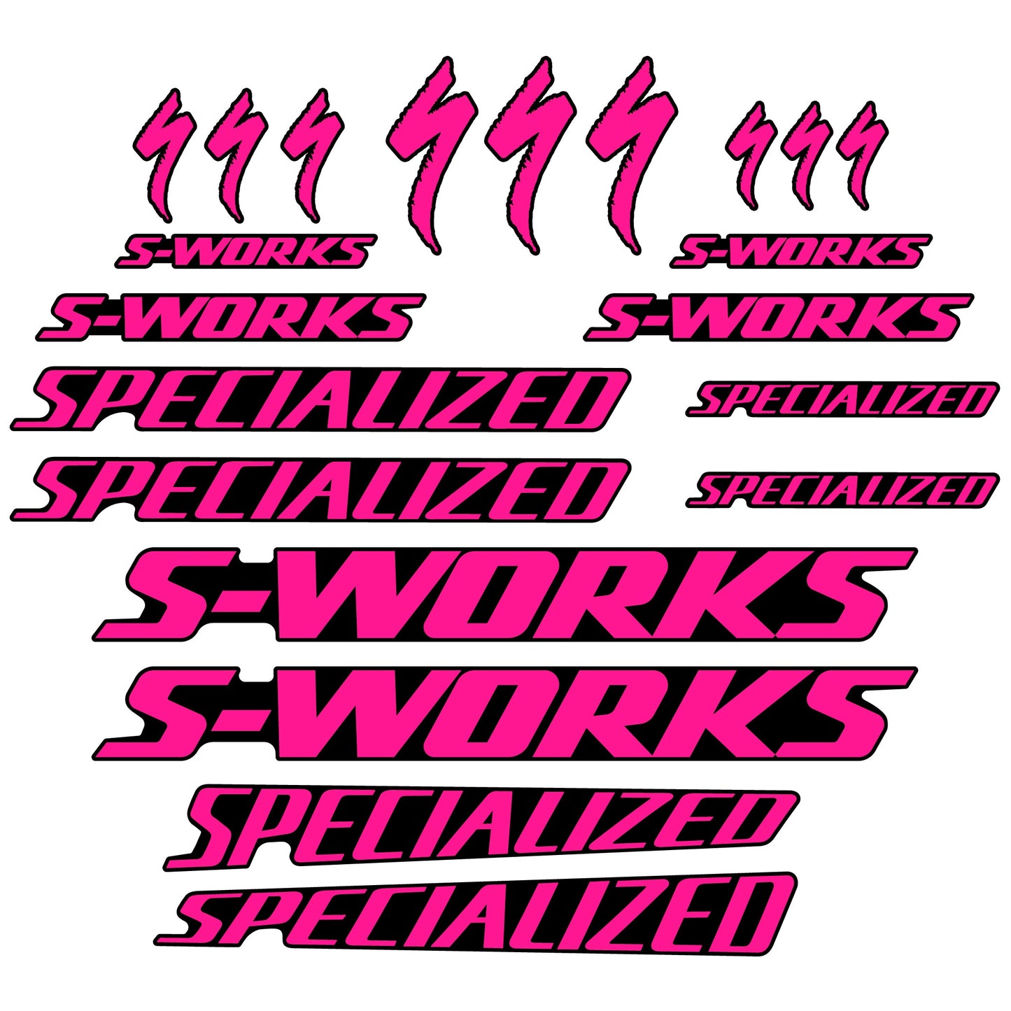 Stickers Specialized compatibles Autocollants cadre