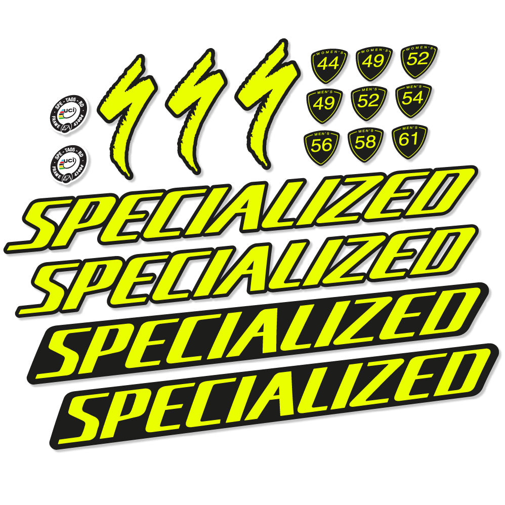 Stickers Specialized Tarmac Disc Pro Di2 2019 compatibles Autocollants cadre