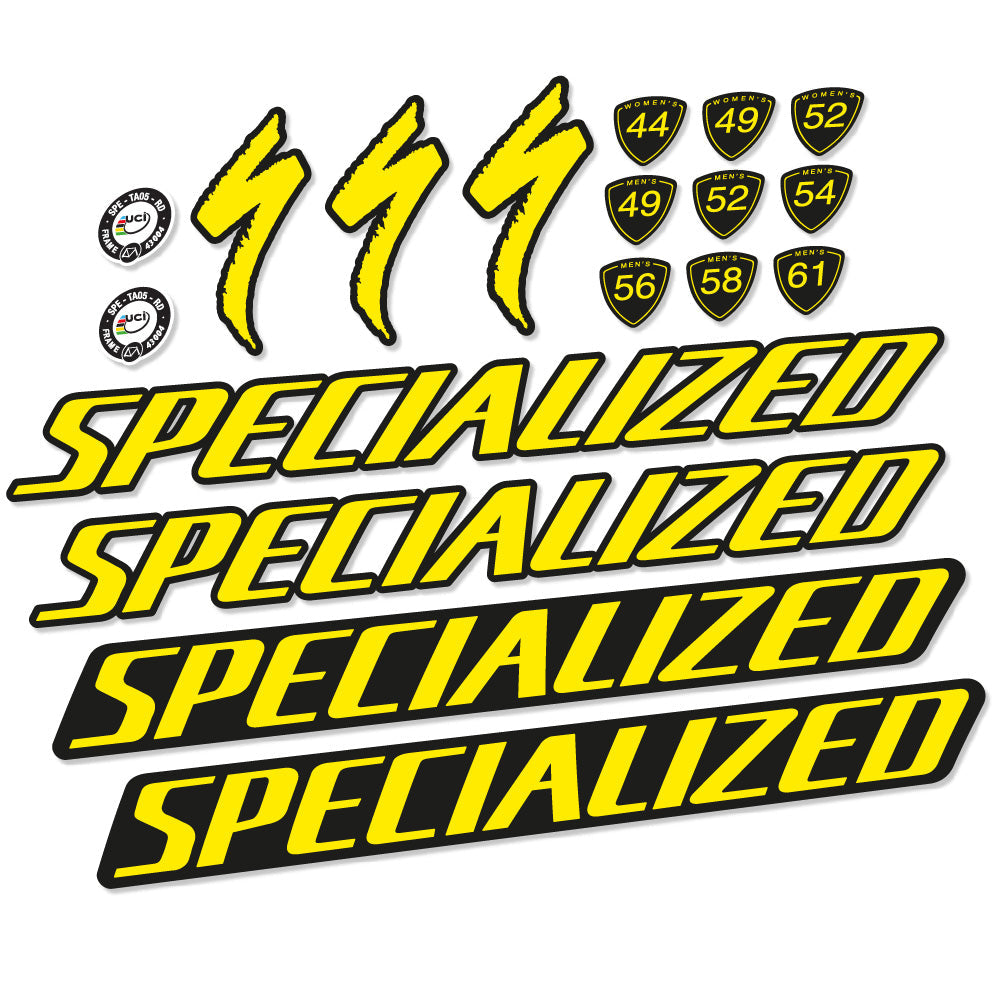 Stickers Specialized Tarmac Disc Pro Di2 2019 compatibles Autocollants cadre