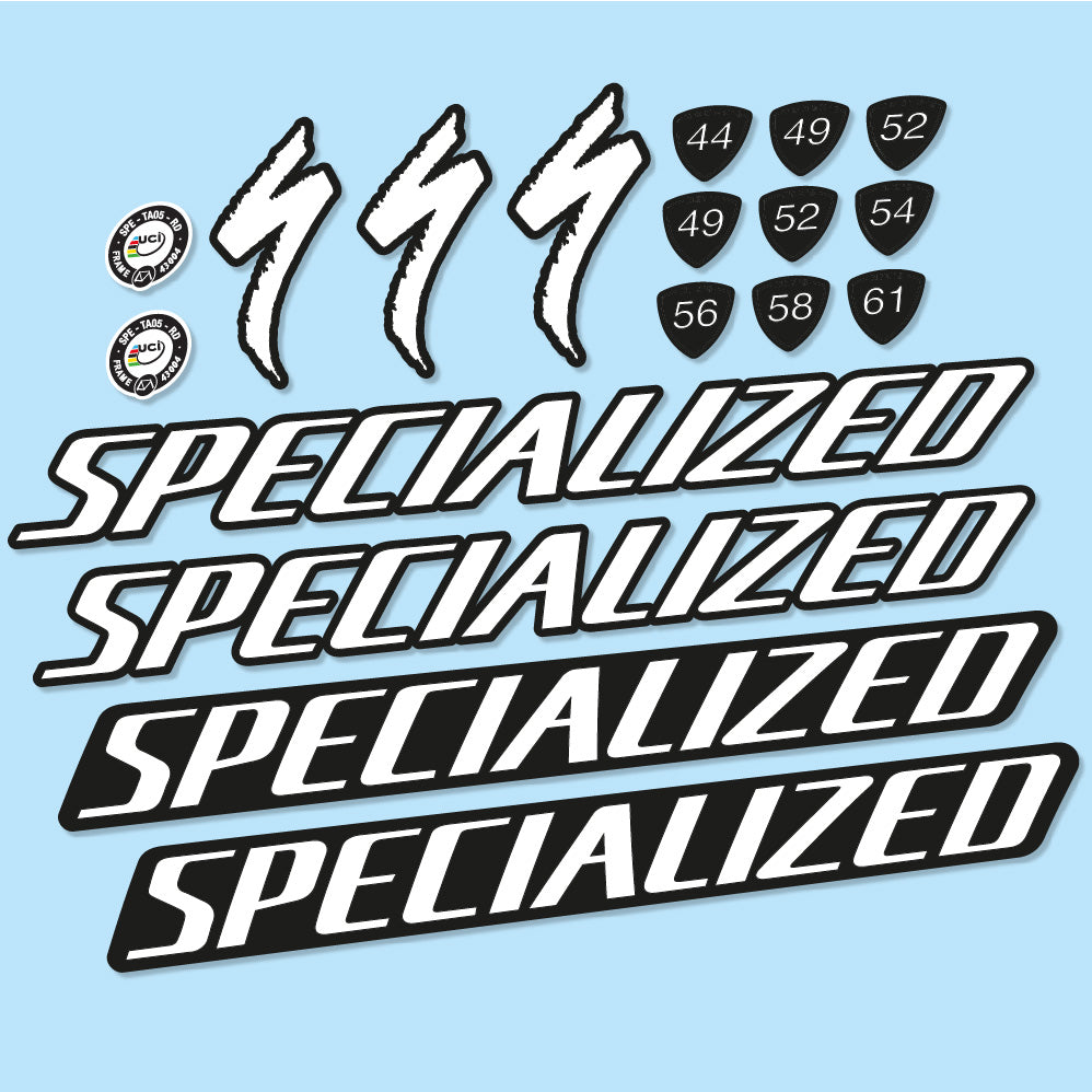 Stickers Specialized Tarmac Disc Pro Di2 2019 compatibles Autocollants cadre