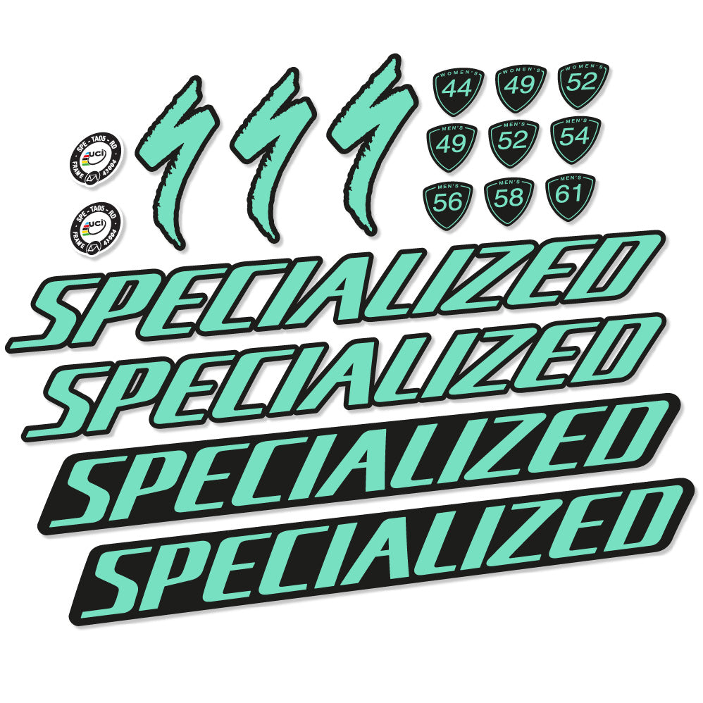 Stickers Specialized Tarmac Disc Pro Di2 2019 compatibles Autocollants cadre