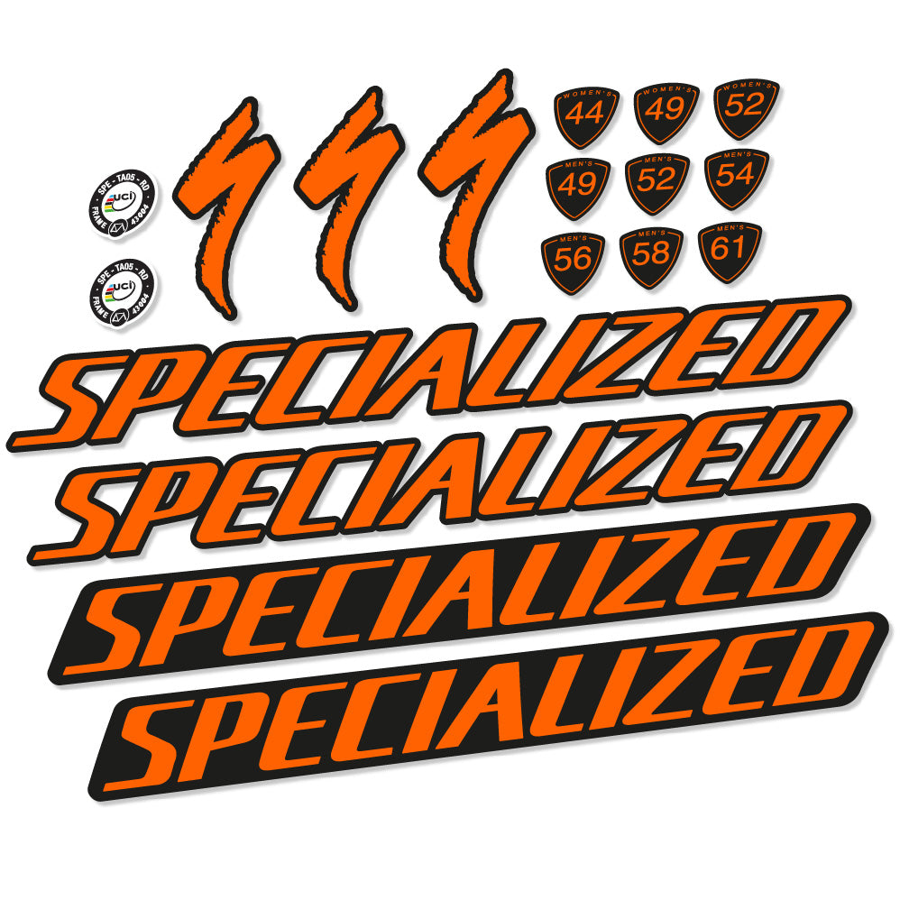 Stickers Specialized Tarmac Disc Pro Di2 2019 compatibles Autocollants cadre