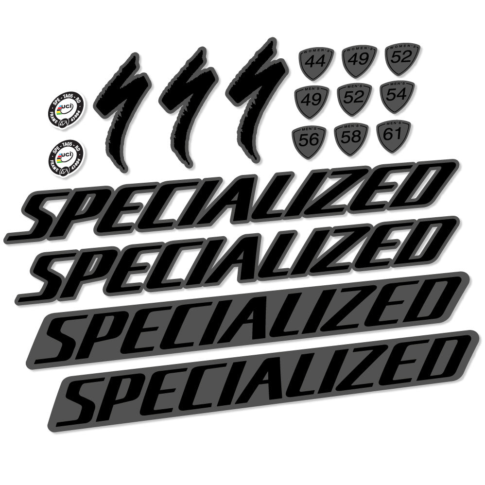 Stickers Specialized Tarmac Disc Pro Di2 2019 compatibles Autocollants cadre
