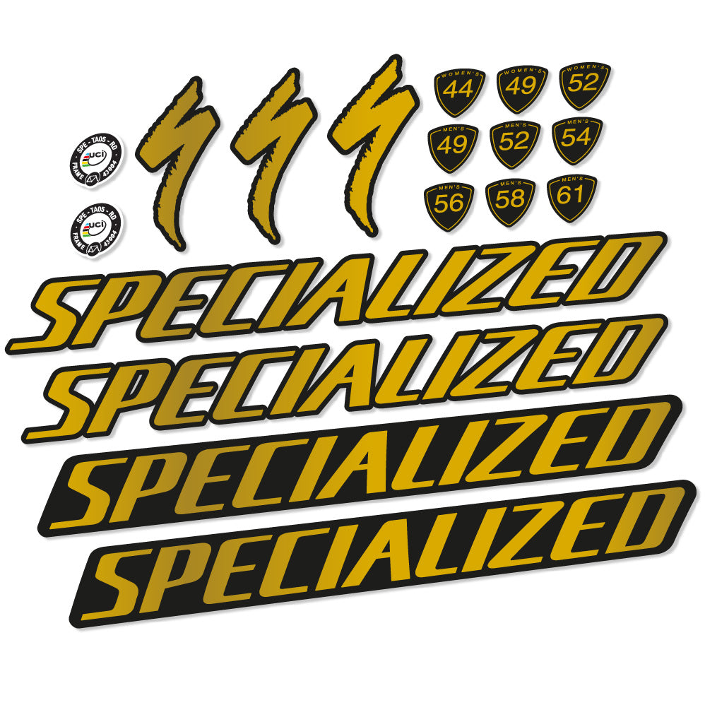 Stickers Specialized Tarmac Disc Pro Di2 2019 compatibles Autocollants cadre