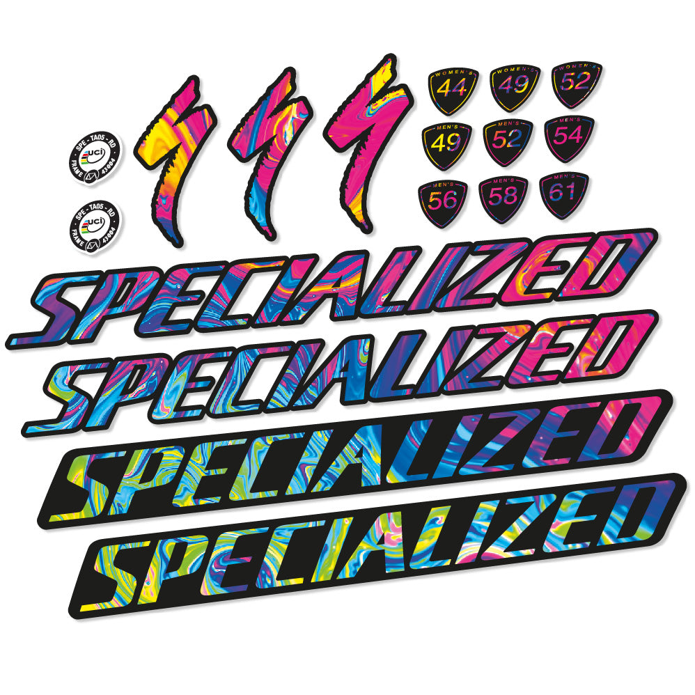 Stickers Specialized Tarmac Disc Pro Di2 2019 compatibles Autocollants cadre
