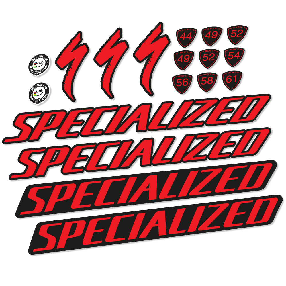 Stickers Specialized Tarmac Disc Pro Di2 2019 compatibles Autocollants cadre