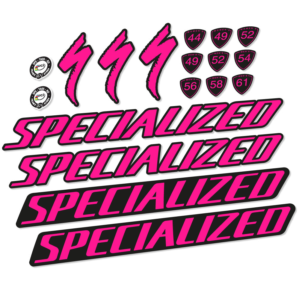 Stickers Specialized Tarmac Disc Pro Di2 2019 compatibles Autocollants cadre