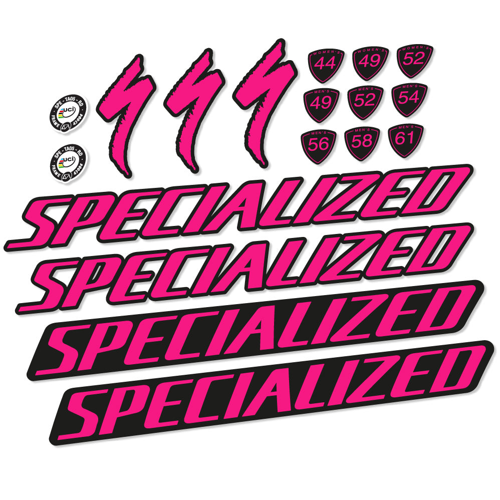 Stickers Specialized Tarmac Disc Pro Di2 2019 compatibles Autocollants cadre