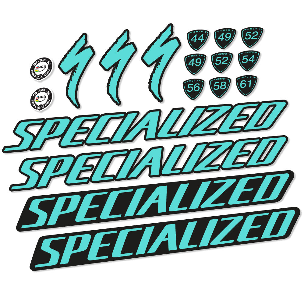 Stickers Specialized Tarmac Disc Pro Di2 2019 compatibles Autocollants cadre
