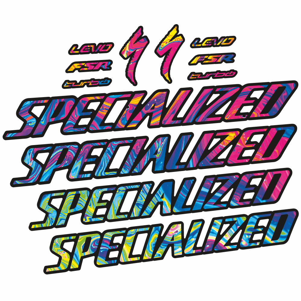 Stickers Specialized Turbo Levo Comp Carbon 2023 compatibles Autocollants cadre