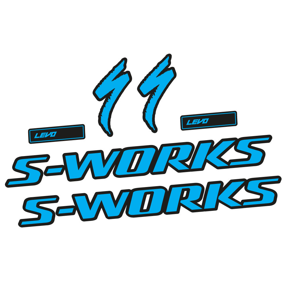 Stickers S-Works Turbo Levo Gen3 2022 compatibles - Autocollants cadre vélo