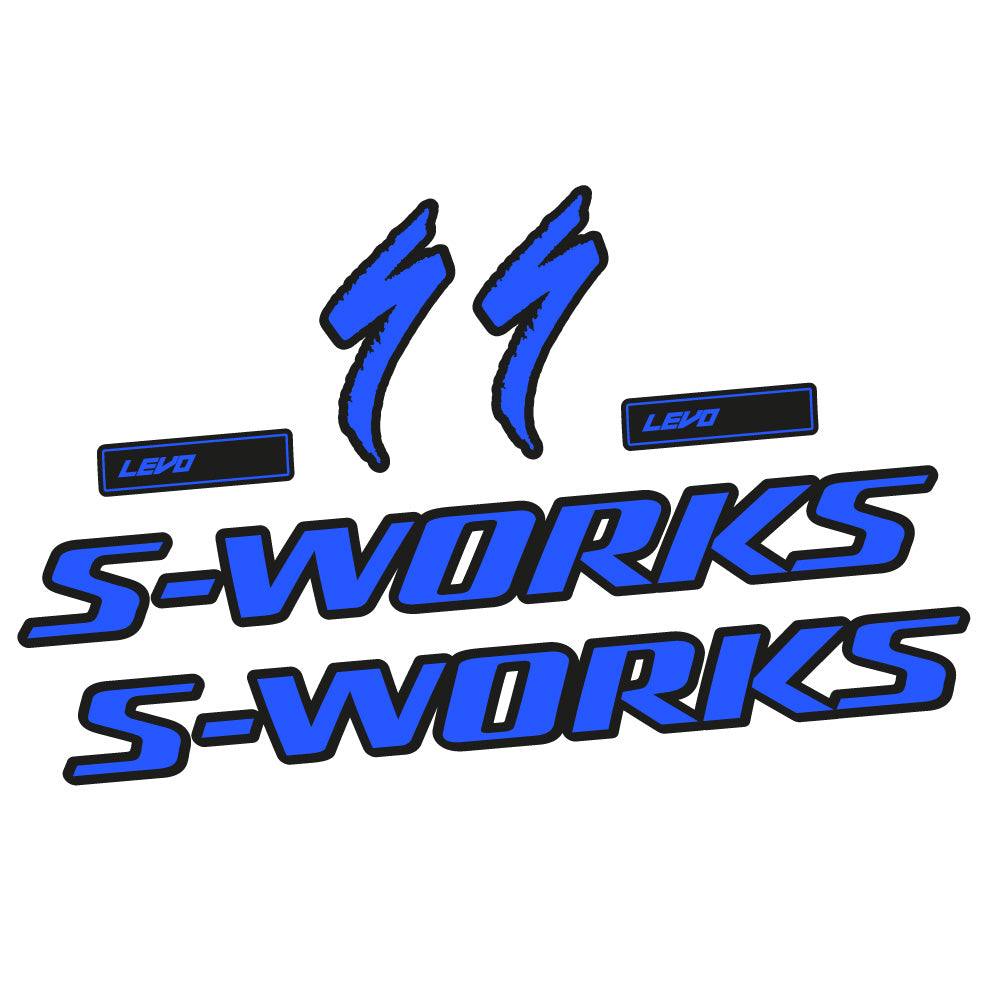 Stickers S-Works Turbo Levo Gen3 2022 compatibles - Autocollants cadre vélo