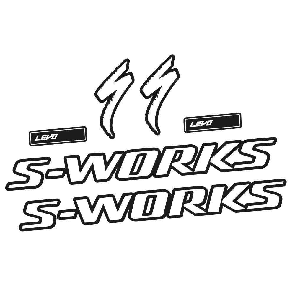 Stickers S-Works Turbo Levo Gen3 2022 compatibles - Autocollants cadre vélo
