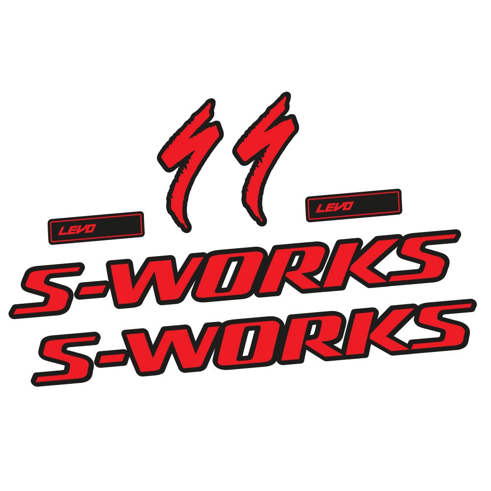 Stickers S-Works Turbo Levo Gen3 2022 compatibles - Autocollants cadre vélo