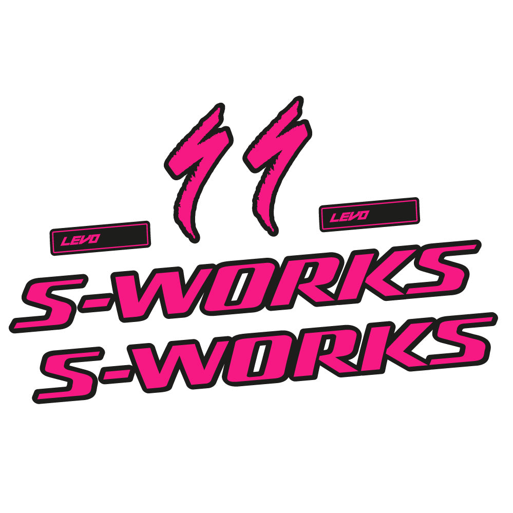 Stickers S-Works Turbo Levo Gen3 2022 compatibles - Autocollants cadre vélo