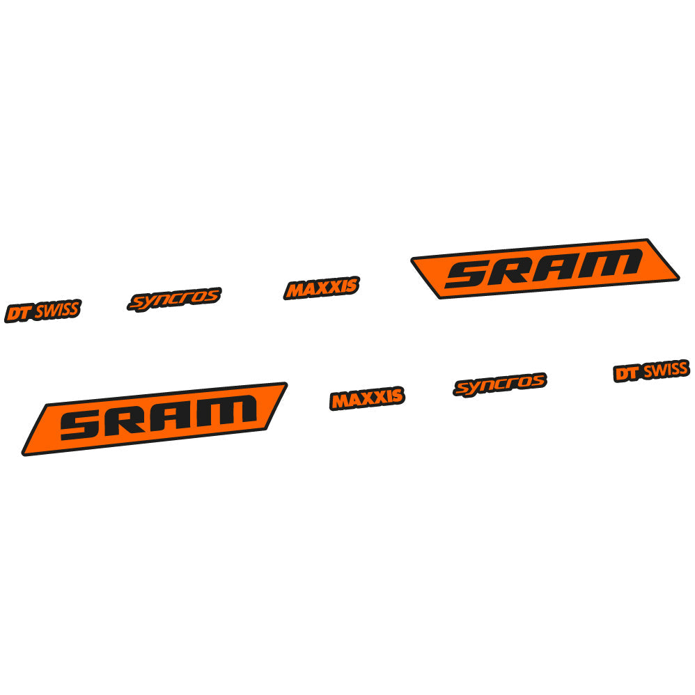 Stickers Sram Syncross Maxxis, inclinable compatibles Autocollants cadre