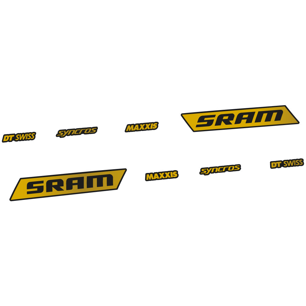 Stickers Sram Syncross Maxxis, inclinable compatibles Autocollants cadre
