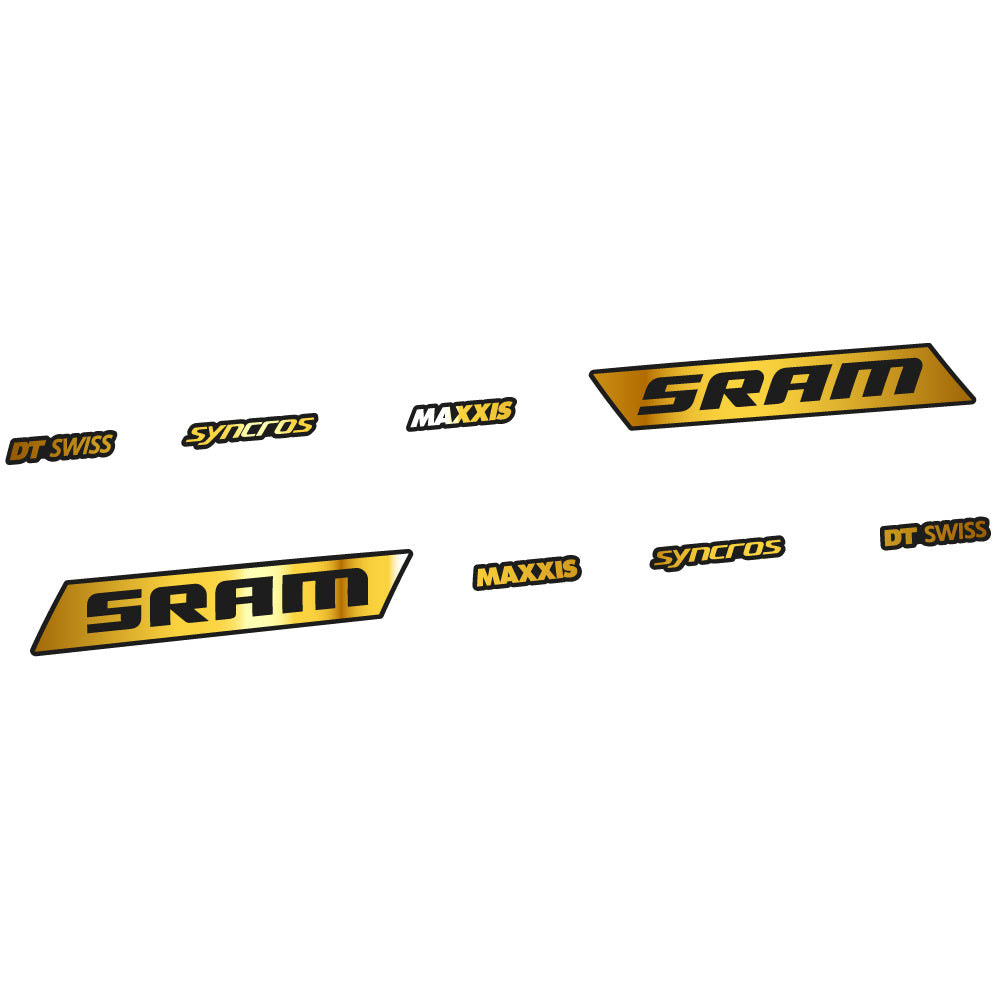 Stickers Sram Syncross Maxxis, inclinable compatibles Autocollants cadre