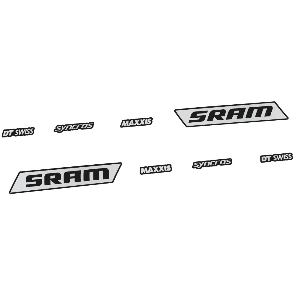 Stickers Sram Syncross Maxxis, inclinable compatibles Autocollants cadre