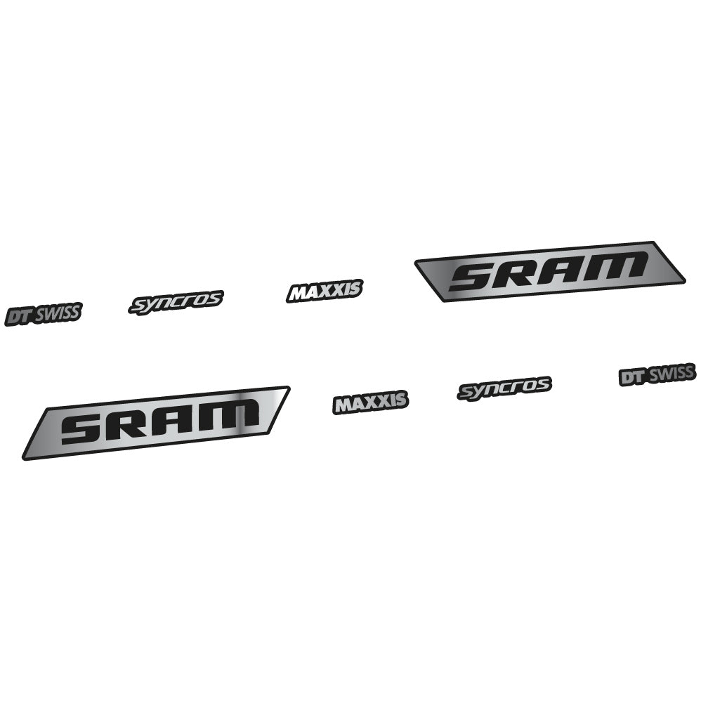Stickers Sram Syncross Maxxis, inclinable compatibles Autocollants cadre
