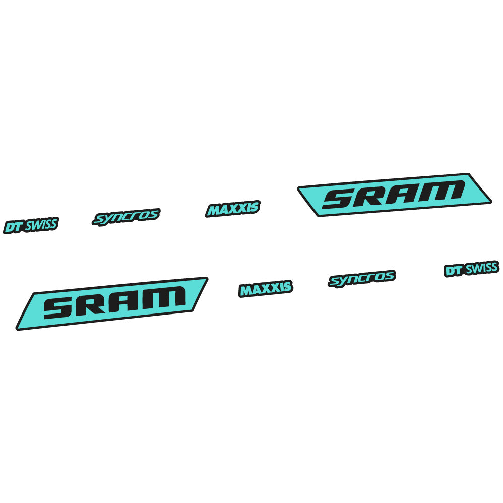 Stickers Sram Syncross Maxxis, inclinable compatibles Autocollants cadre