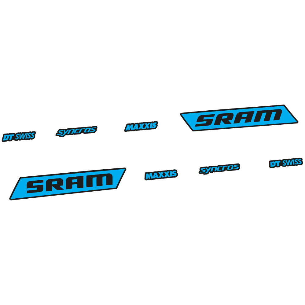 Stickers Sram Syncross Maxxis, inclinable compatibles Autocollants cadre