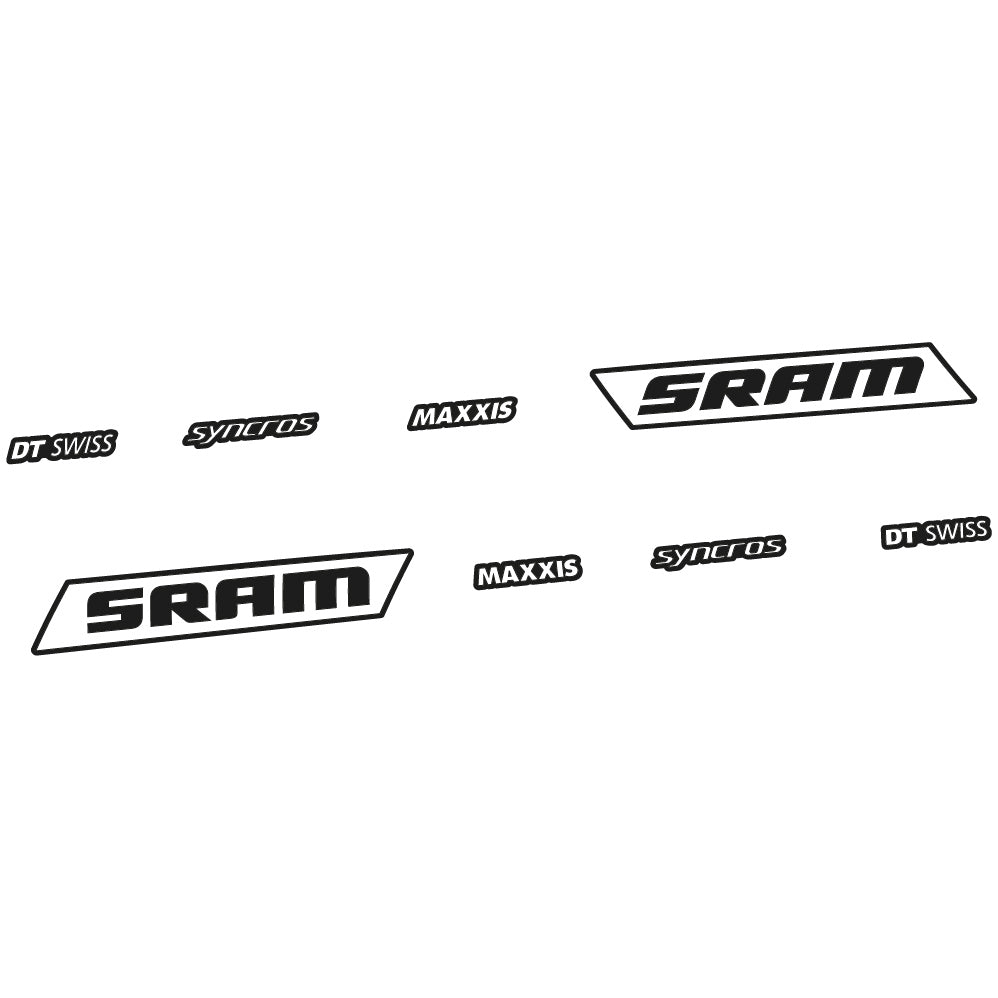Stickers Sram Syncross Maxxis, inclinable compatibles Autocollants cadre