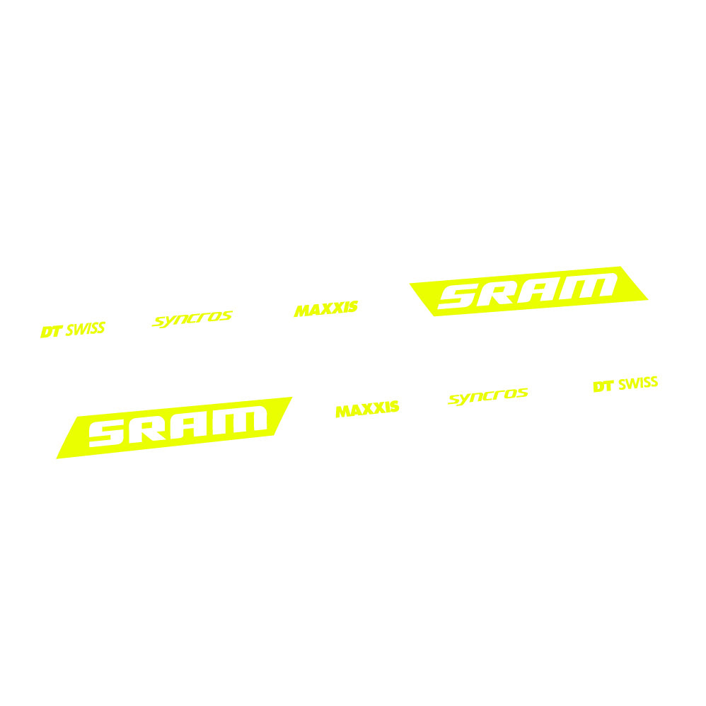 Stickers Scott Spark RC WC Sram DT Swiss Maxxis Syncross, swingarm Autocollants cadre Route