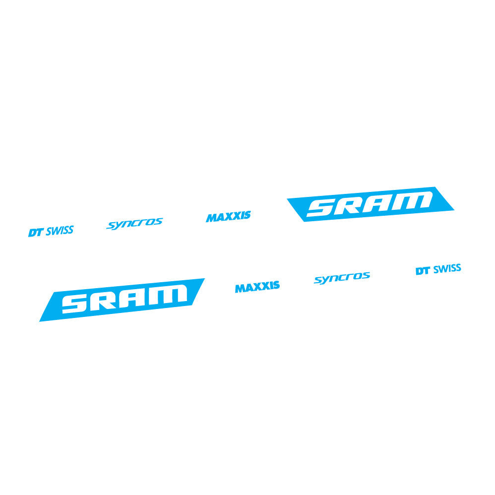 Stickers Scott Spark RC WC Sram DT Swiss Maxxis Syncross, swingarm Autocollants cadre Route