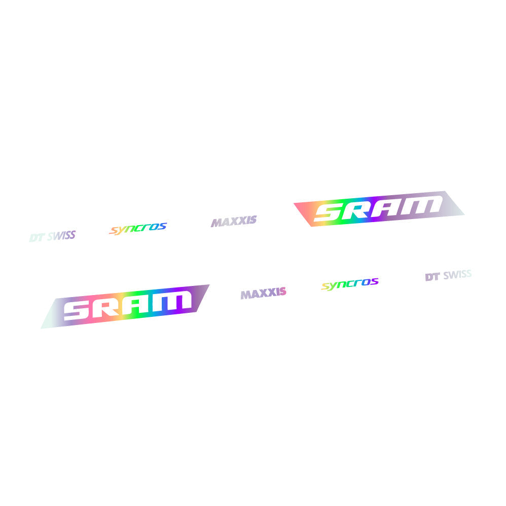 Stickers Scott Spark RC WC Sram DT Swiss Maxxis Syncross compatibles - Autocollants cadre vélo