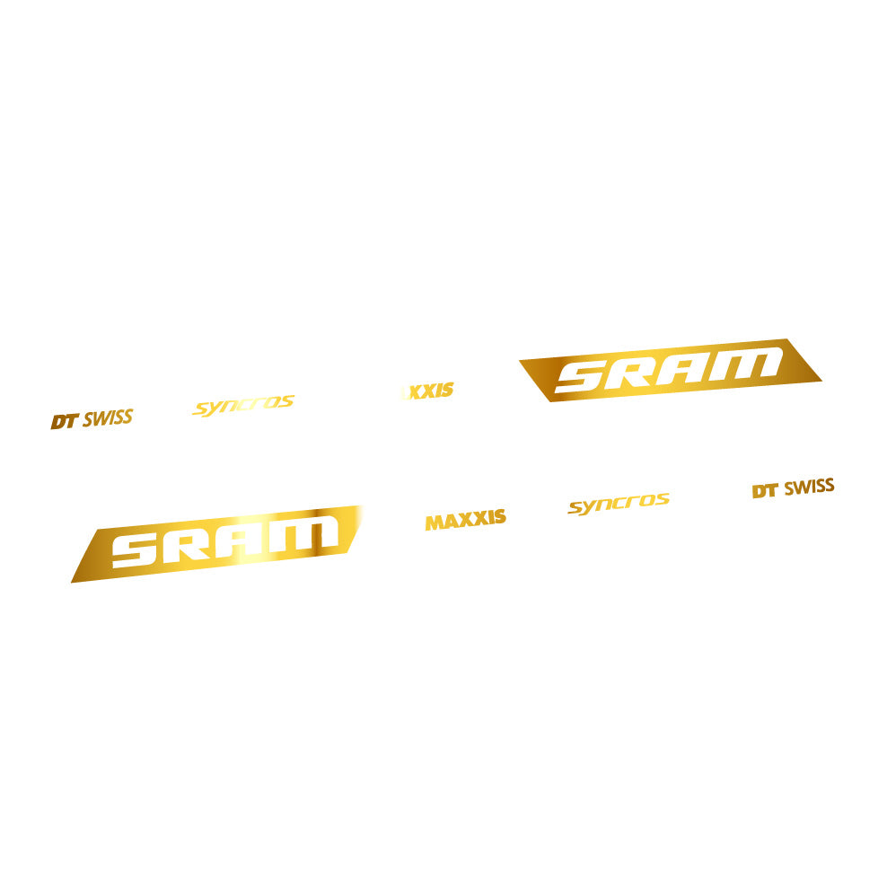 Stickers Scott Spark RC WC Sram DT Swiss Maxxis Syncross compatibles - Autocollants cadre vélo