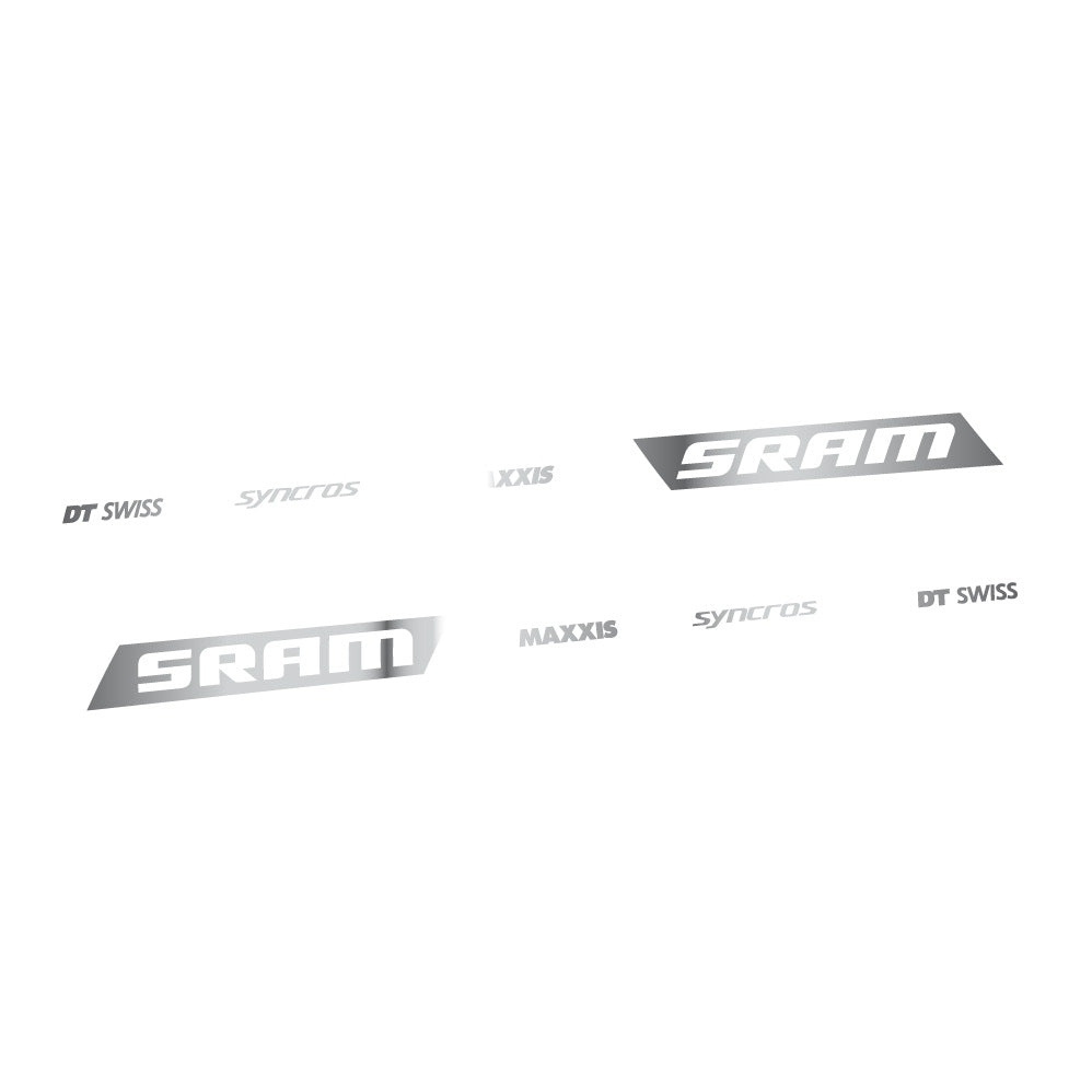 Stickers Scott Spark RC WC Sram DT Swiss Maxxis Syncross compatibles - Autocollants cadre vélo