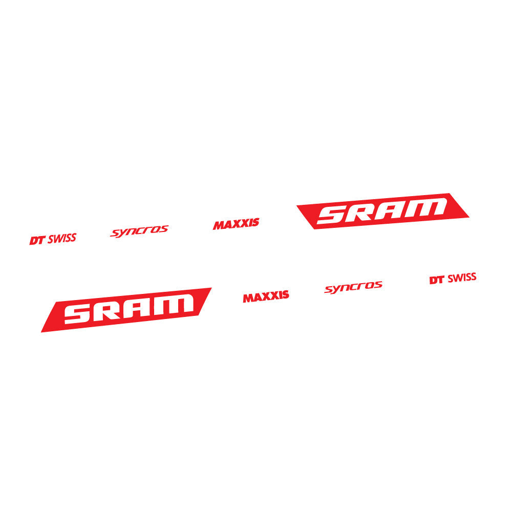 Stickers Scott Spark RC WC Sram DT Swiss Maxxis Syncross, swingarm Autocollants cadre Route