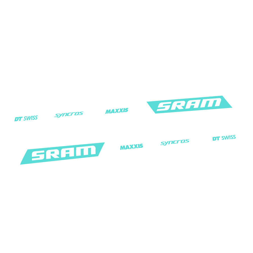 Stickers Scott Spark RC WC Sram DT Swiss Maxxis Syncross compatibles - Autocollants cadre vélo