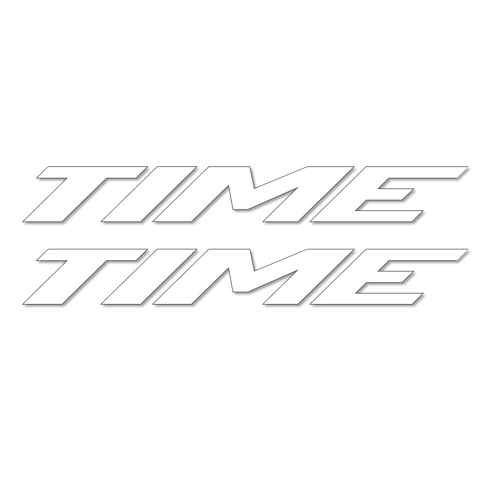 Stickers Time compatibles - Autocollants cadre vélo
