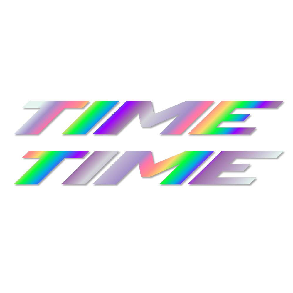 Stickers Time compatibles - Autocollants cadre vélo