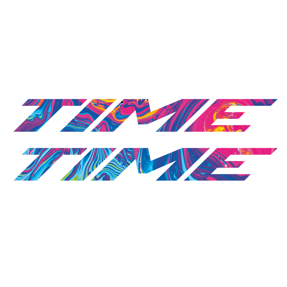 Stickers Time compatibles - Autocollants cadre vélo