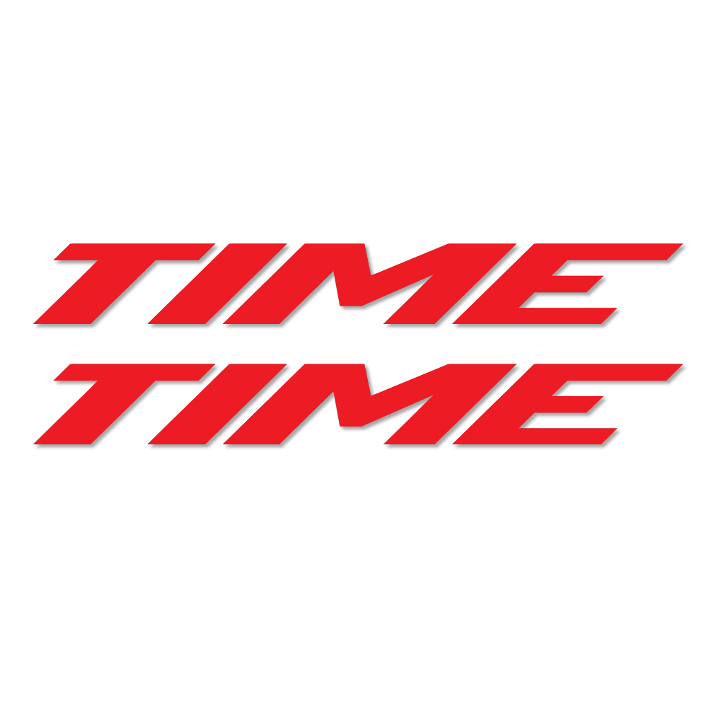 Stickers Time compatibles - Autocollants cadre vélo