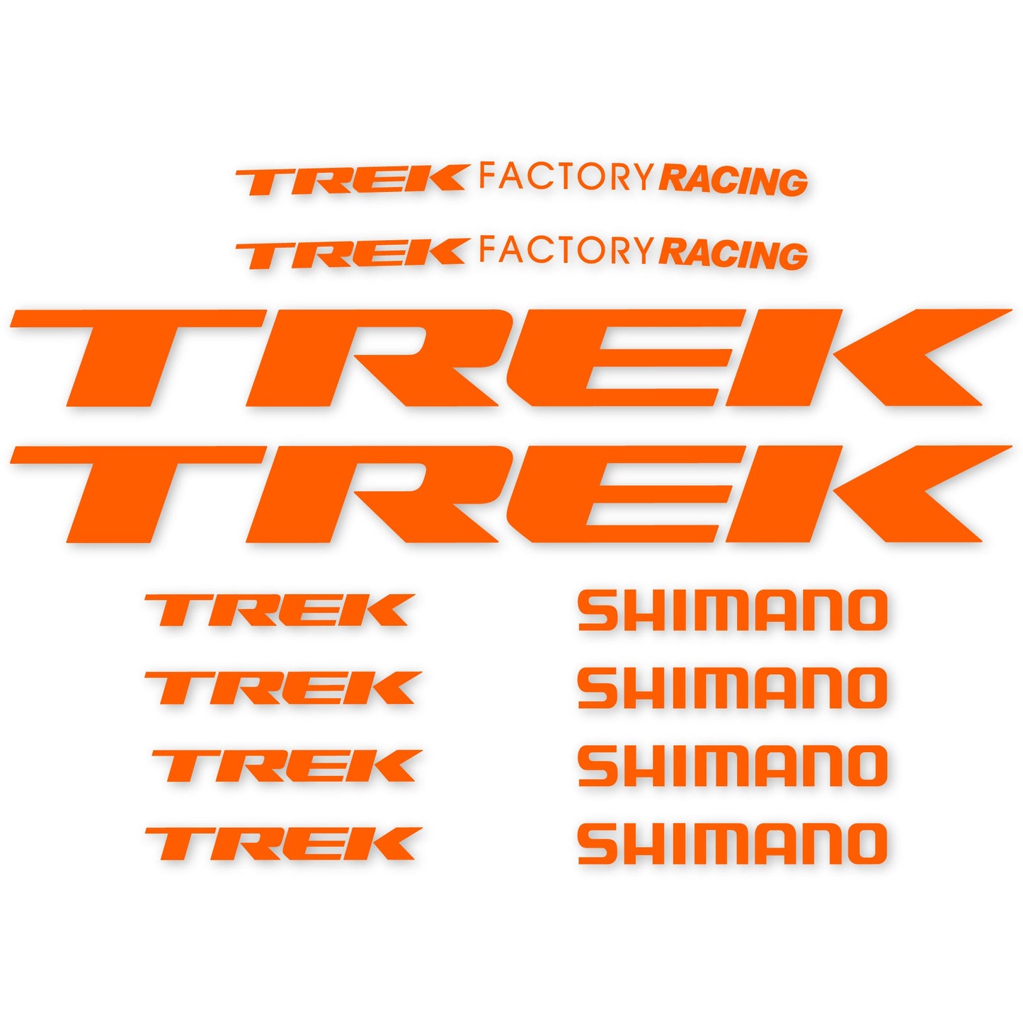 Stickers Trek Factory Racing Team compatibles Autocollants cadre