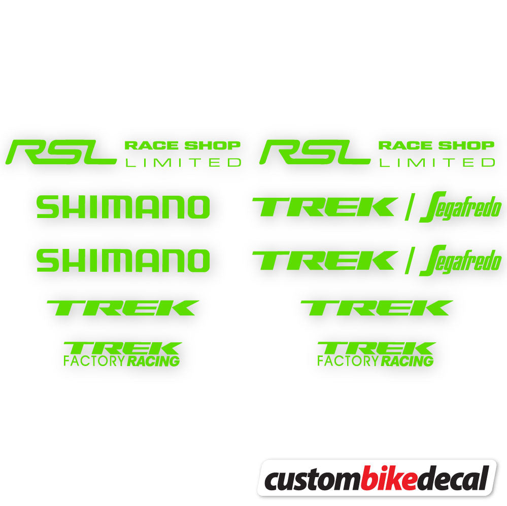 Apple Green decal for Trek Segafredo Square frame – bike sticker vinyl