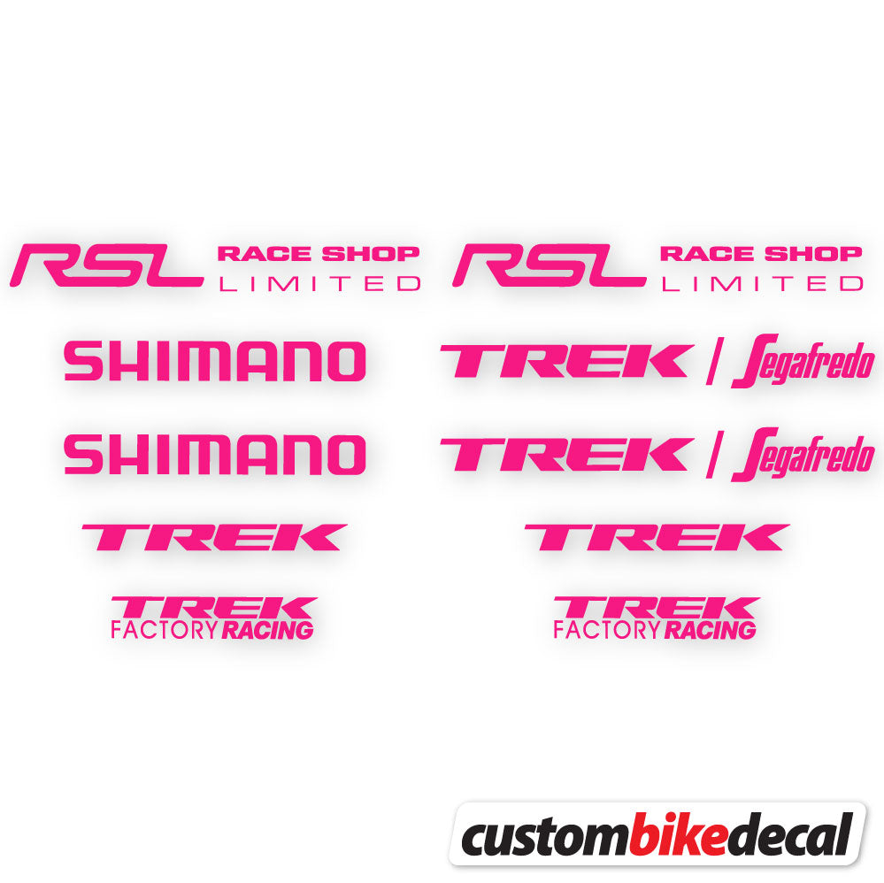 Fuchsia decal for Trek Segafredo Square frame – bike sticker vinyl