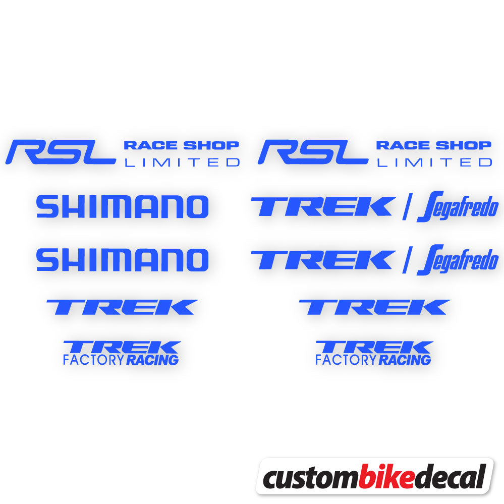 Medium Blue decal for Trek Segafredo Square frame – bike sticker vinyl